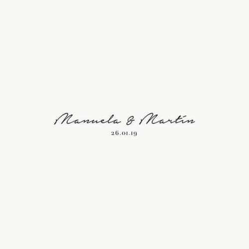 Logo | Manuela & Martin – Wordmark and hand lettering | Regram via estudiodelmar