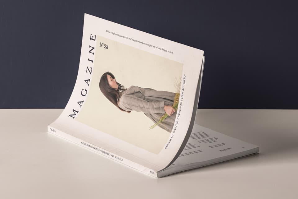 magazine mock up template