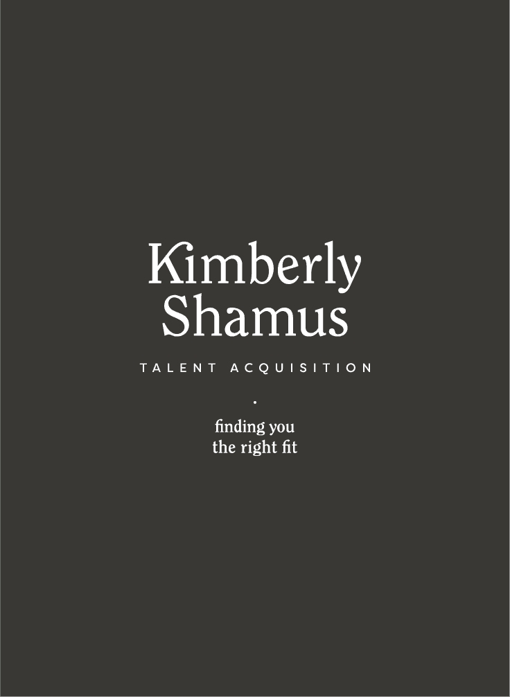 Logo | Kimberly Shamus Talent Acquisition Branding and Identity – Wordmark Design by Megha ...