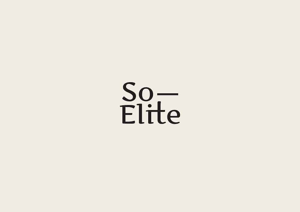 Logo | So Elite – wordmark | yustistudio.co