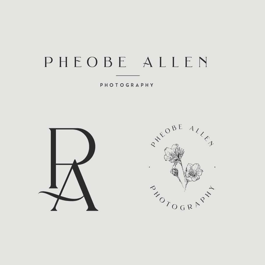 Logo | Pheobe Allen – Wordmark and monogram