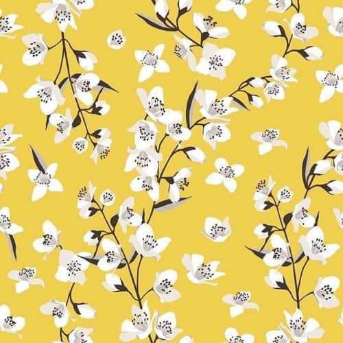 Patterns | Golden Backgroun Flower Pattern