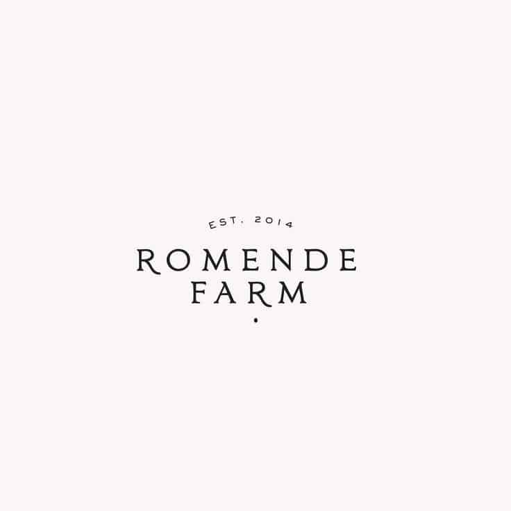 Logo | Romende Farm – Wordmark – Premade logo design – feminine logo and brand ...