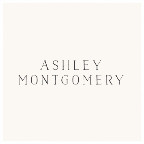 Logo | Ashley Montgomery – Wordmark, Feminine modern minimal branding suite for interior d ...