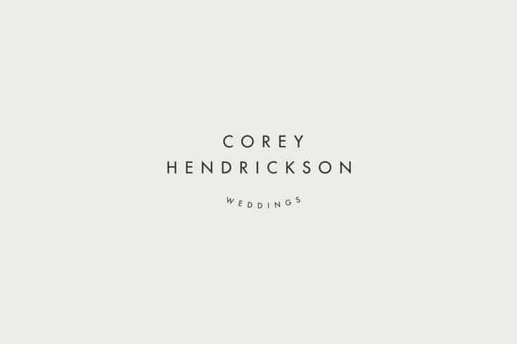 Logo | Chelsey Dyer — Corey Hendrickson Weddings | chelseydyer.co