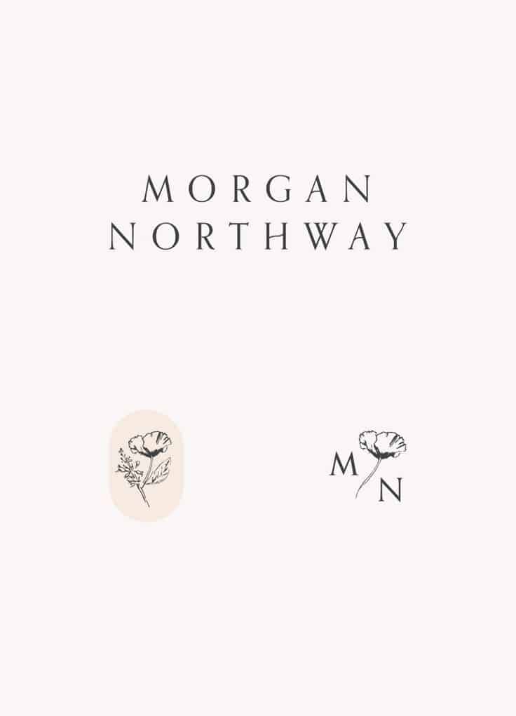 Logo | Morgan Northway – Wordmark Logo and Monogram by Little Trailer Studio| littletraile ...