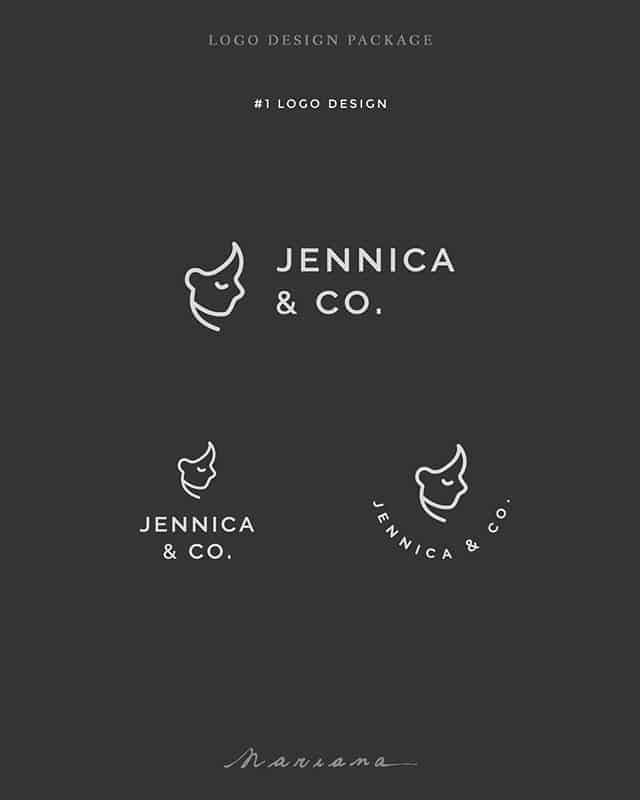 Logo | Jennica & Co. – Wordmark Designed by Mari studio