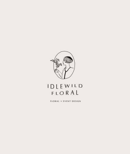 Logo | Idlewild Floral – Wordmark and logomark