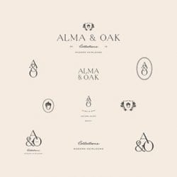 Logo | Alma & Oak – Wordmark Modern and simple logo design