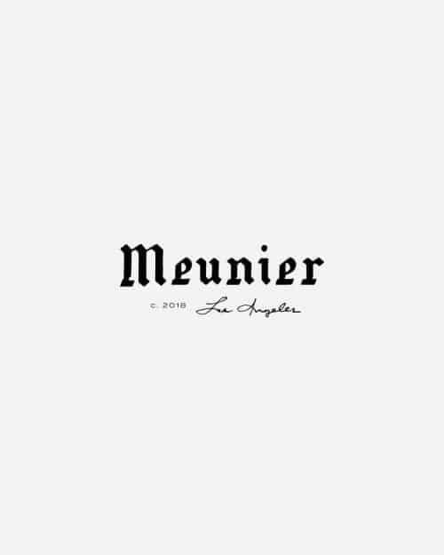 Logo | Meunier – Wordmark and hand lettering by Saturday Studio | saturdaystudio.com