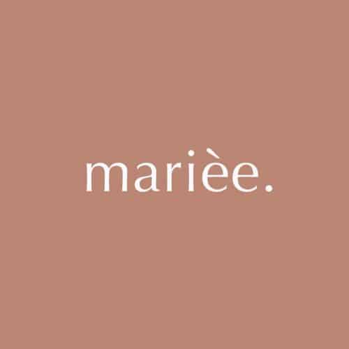 Logo | Mariee – Wordmark and minimal logo design