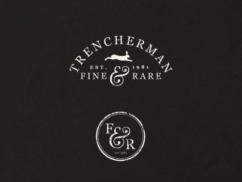Logo | Trencherman Fine & Rare – Wordmark – retro inspired logo design and bran ...