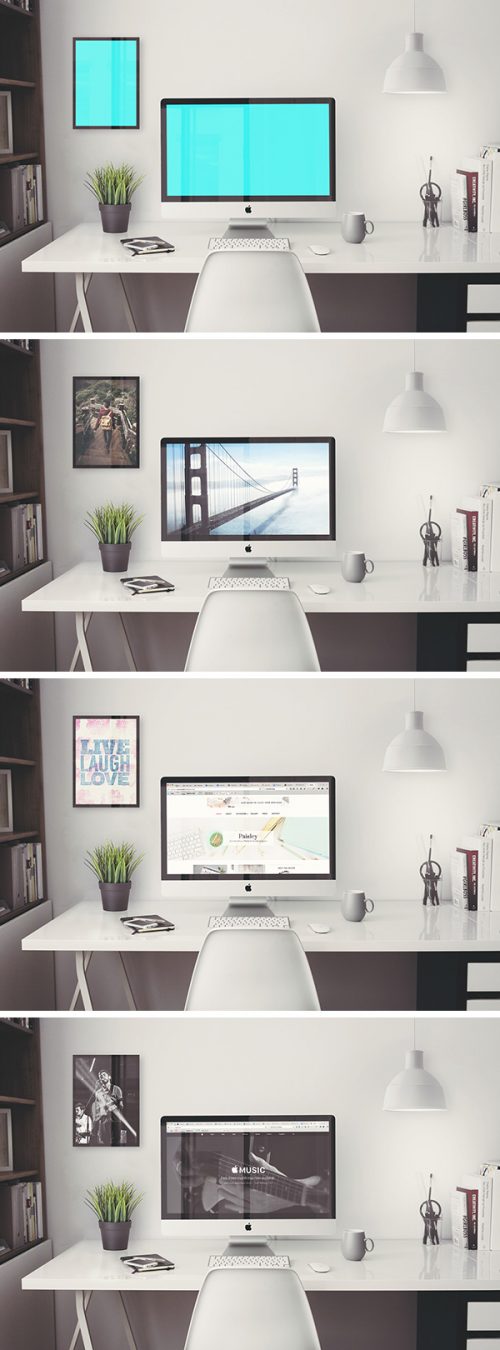 Asset | iMac Retina 5k Office MockUp