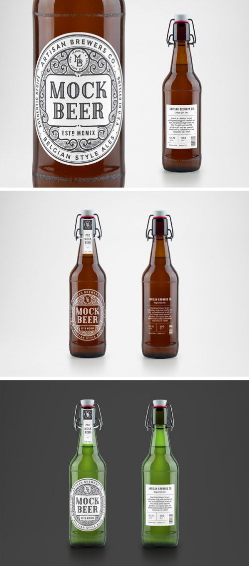 Asset | Artisan Beer Bottle MockUp