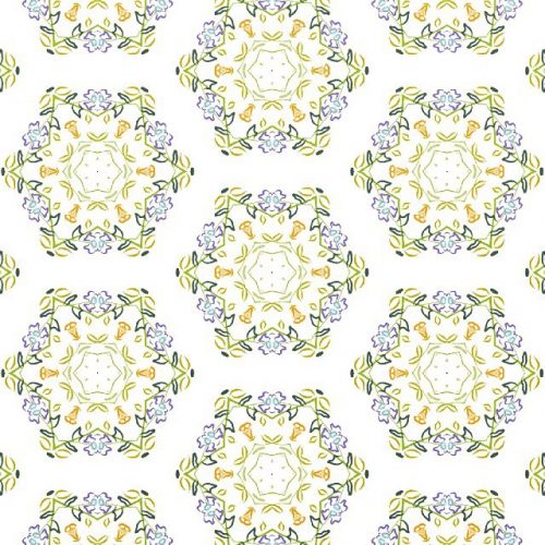 Intricate Kaleidoscope Surface Textile Pattern Design Art by @surfacedesign1928