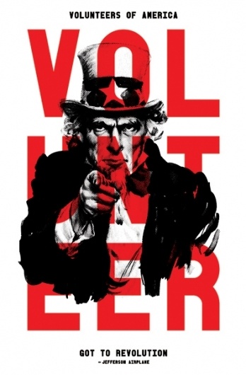 American Propaganda Poster – Volunteer featuring Uncle Sam