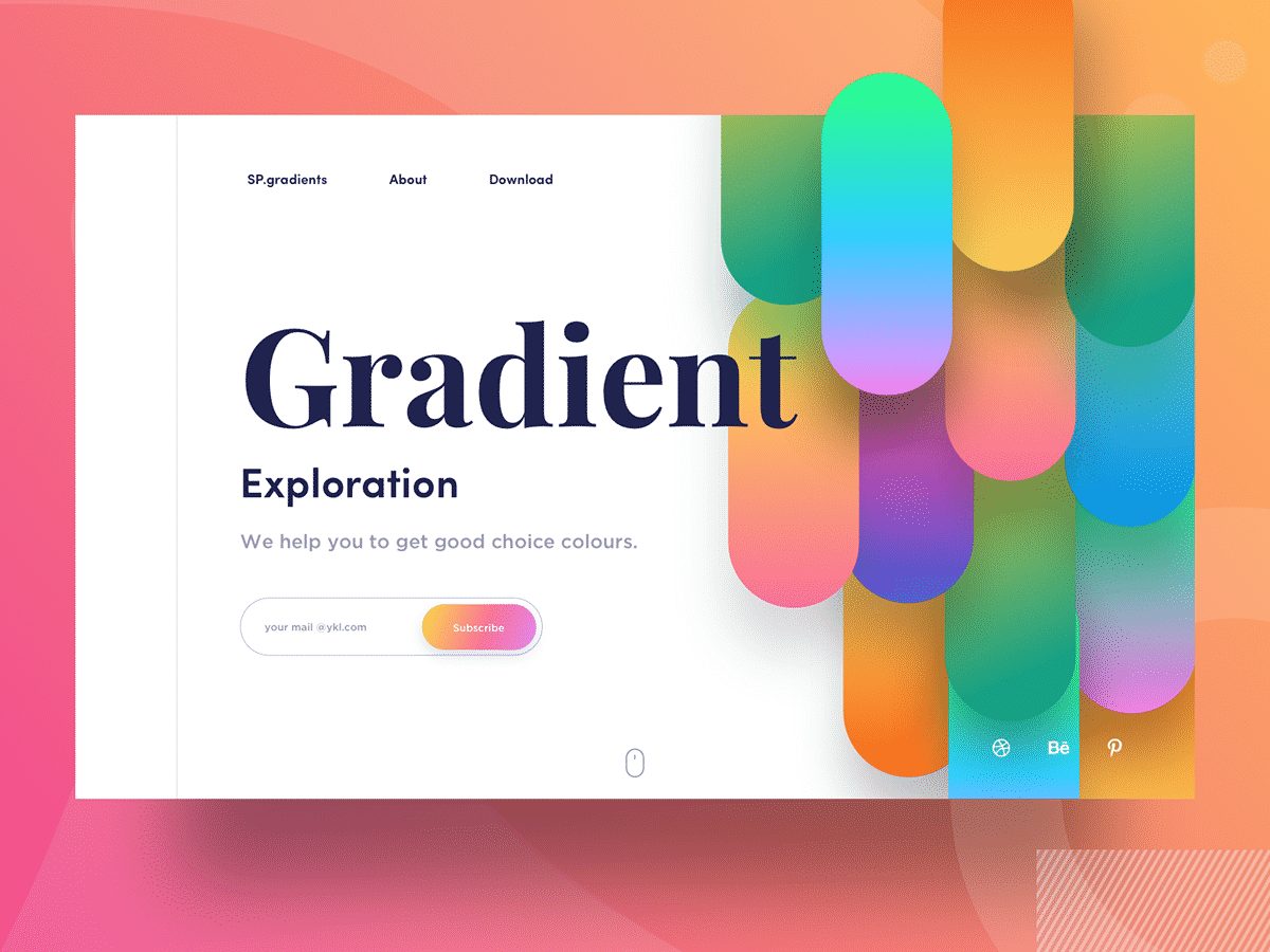 gradient color ui