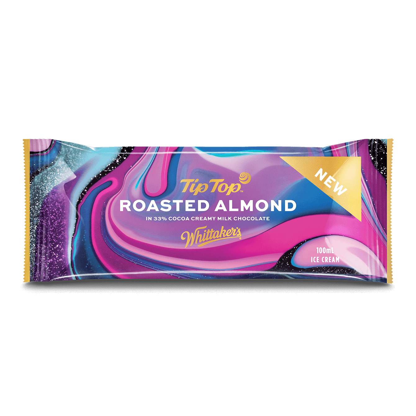 Tip Top Roasted Almond Chocolate Bar Packaging Design