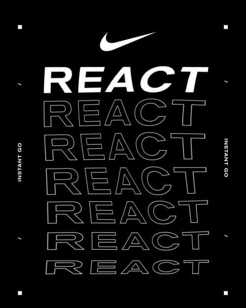 Tran La x Conscious Minds – Nike React IG Typographic Poster Campaign 3 (4)