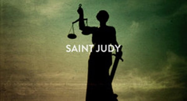 Saint Judy Title Treatment