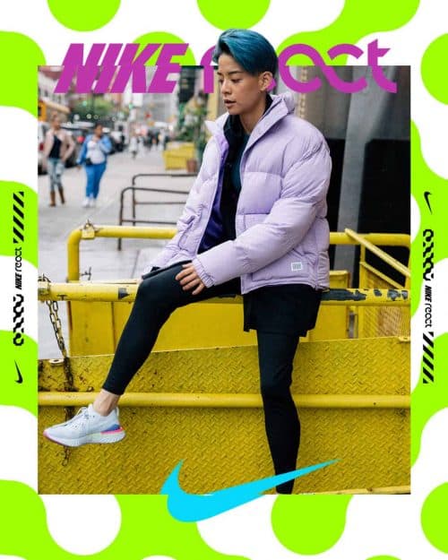 Tran La x Conscious Minds – Nike React IG Typographic Poster Campaign 6