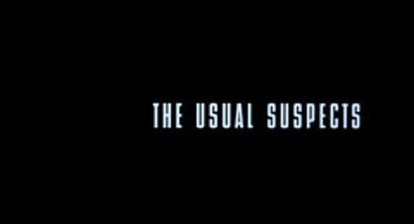 The Usual Suspects Title Treatment