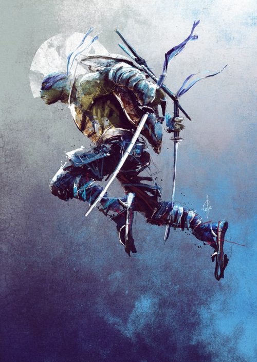 HBO Character Grunge Painting Illustrations – Teenage Mutant Ninja Turtles