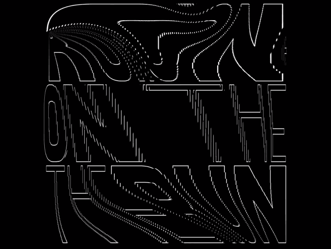 On the Run Motion Typography made with C4D 3D