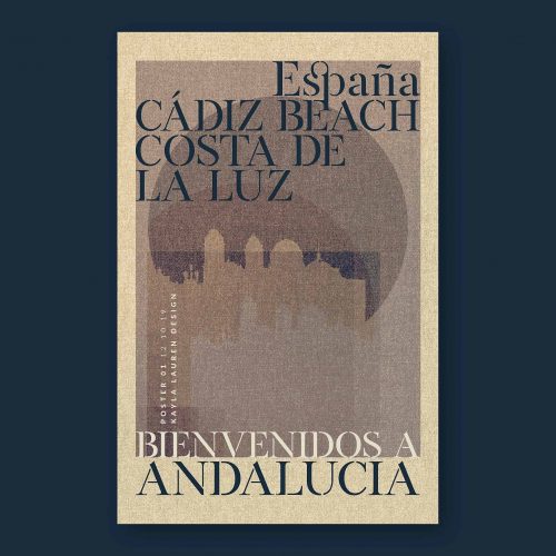 Bienvenidos A Andalucia – Spanish Poster Design