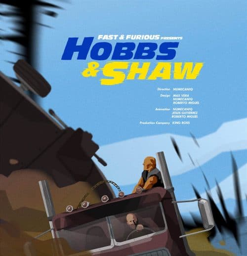 Fast and Furious – Hobbs and Shaw Animated Illustrated Key Art