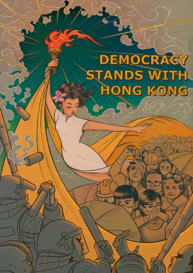 Illustration | Goddess of Democracy – Democracy Stands with Hong Kong