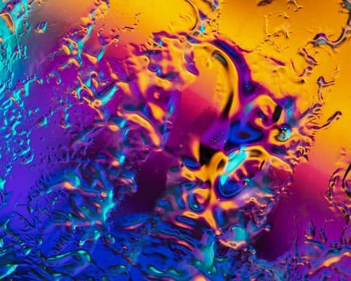 References | Macro Vibrant Neon Liquid Gel Light Refraction – Vaporwave Style