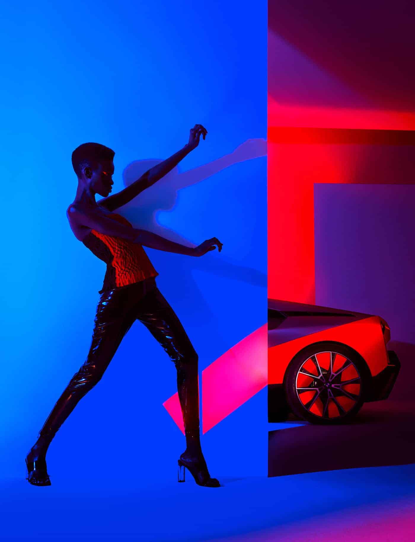 Creative Gel Lighted Fashion Car Photography