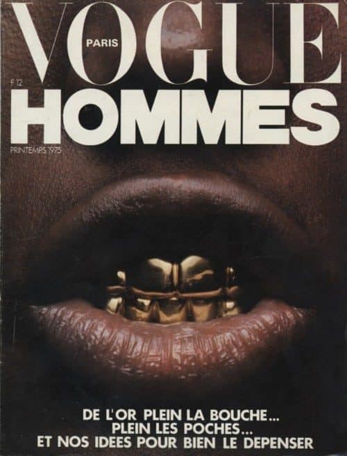 Vogue Paris Homme Gold Grills Magazine Cover