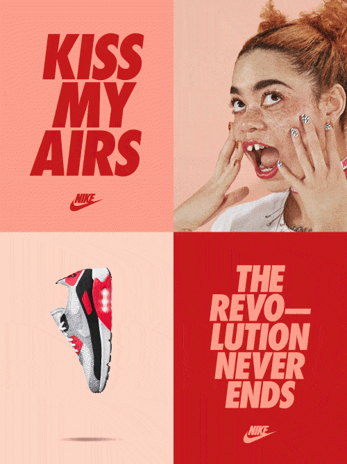 Typography | Integrated Type — Nike, Kiss My Airs