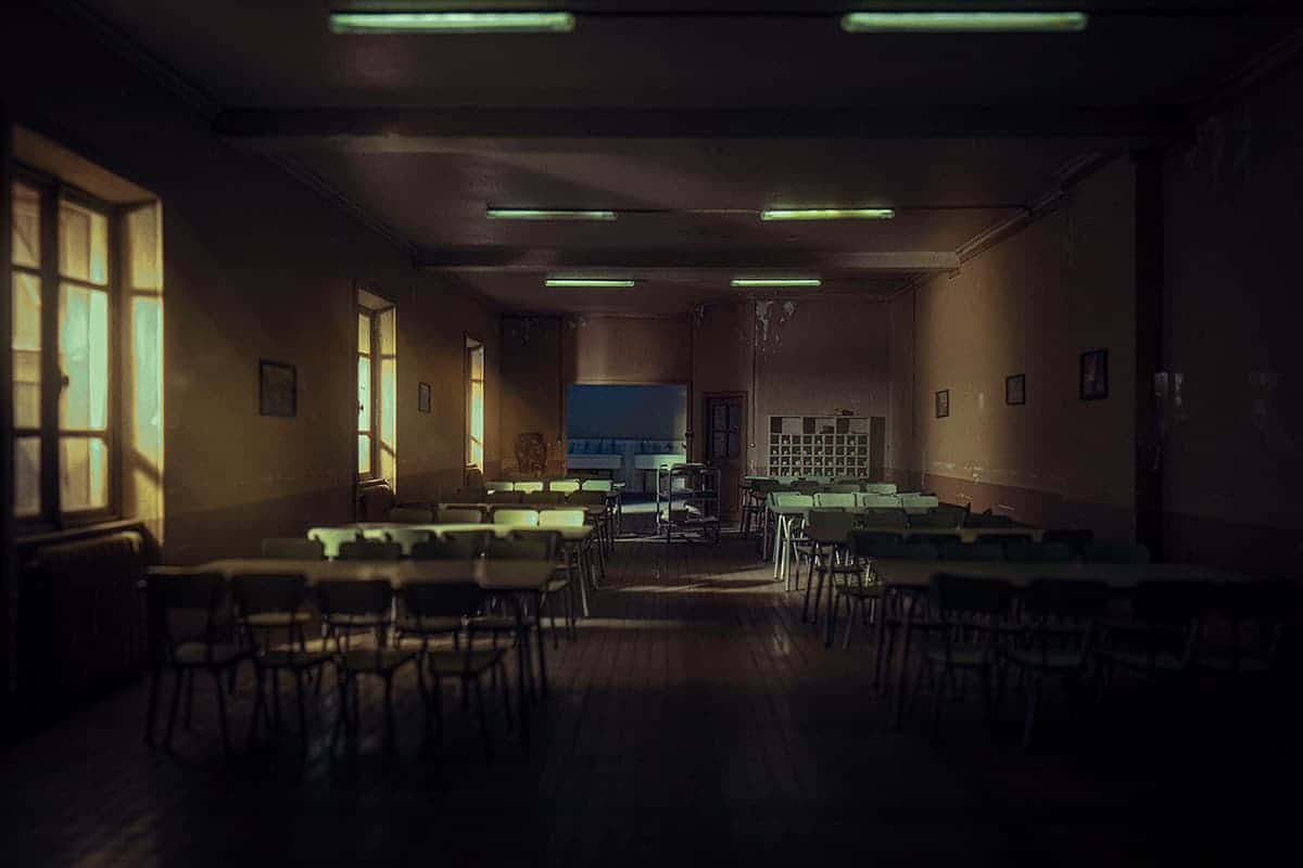 Miniature Model Photography | Dark Little Classroom | Shot with the Leica L9 – Adobe Camer ...