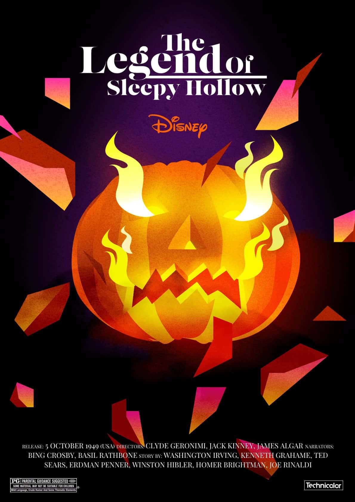 Disney’s The Legend of Sleepy Hollow Illustrated Key Art by Chris Richards