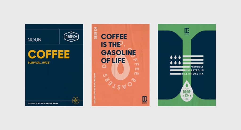 Design and Branding – Drop Co Coffee Roasters by Marka Network – Poster Design
