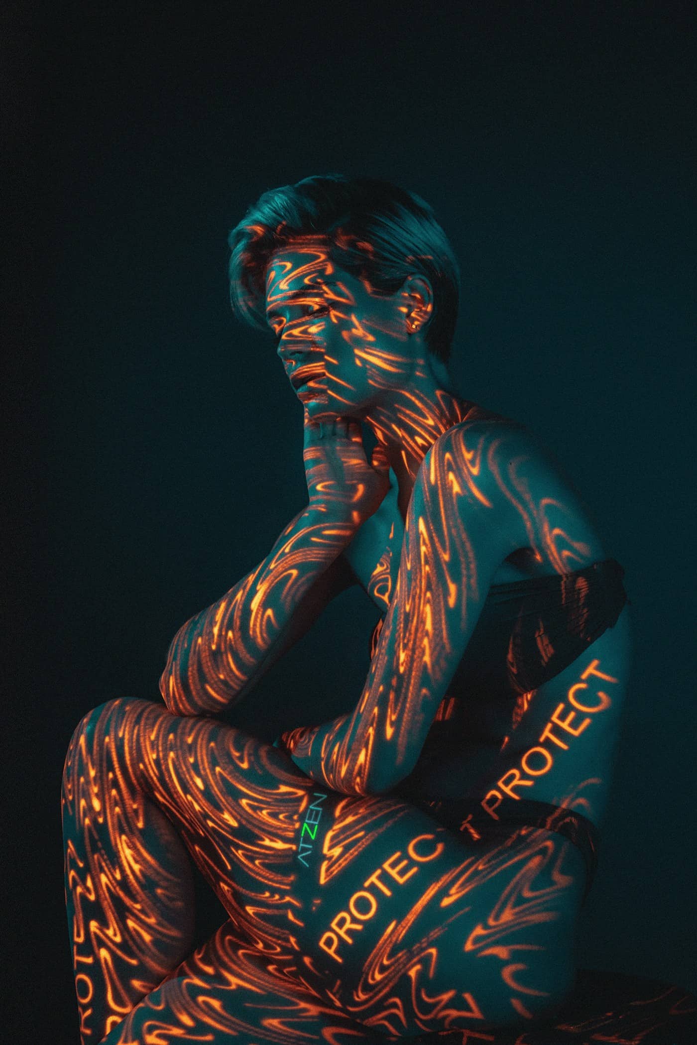 ATZEN Skin Care – 19TONES – Blue Light Projection Photography