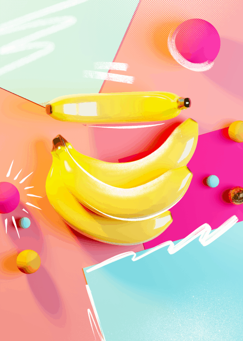 David GLissman – 3D Bananas and Brush Strokes