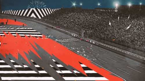 Nascar All-Star Race in Charlotte. Teaser & promo style frame graphics for Fox Sports