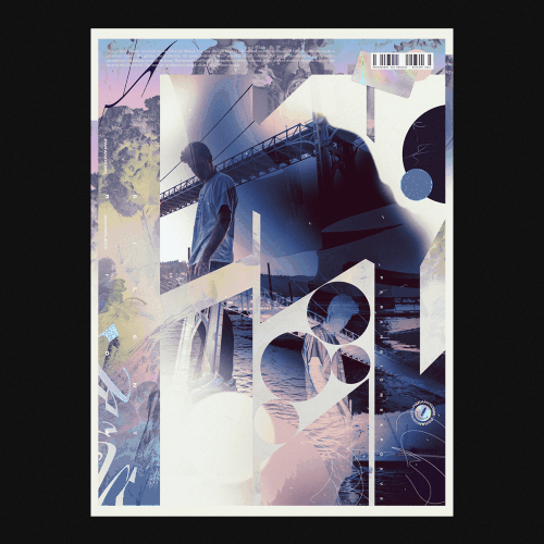Graphic Design | Abstract Vibrant Brutalist Style Mixed Media Posters