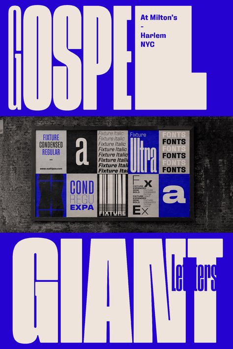 Modern Minimal Brutalist Typographical Design Posters – Gospel Giant