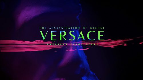 beautiful vibrant neon title sequence styleframes for FX Versace – An American Crime Story