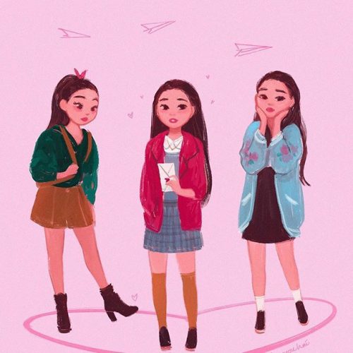 Netflix To All the Boys I’ve Loved Before Illustrated Social Campaign