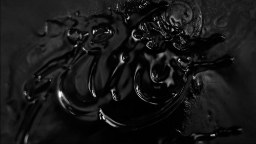 Black Magic Mezcal El Silencio – Black and white Dark Silhouettes and shadows – Ripples