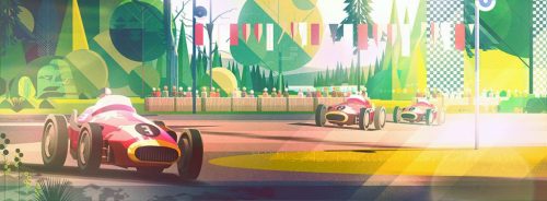 James Gilleard Illustrations – Race Tracks