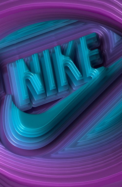 Nike – Just Do It – 3D Vector Contours Type