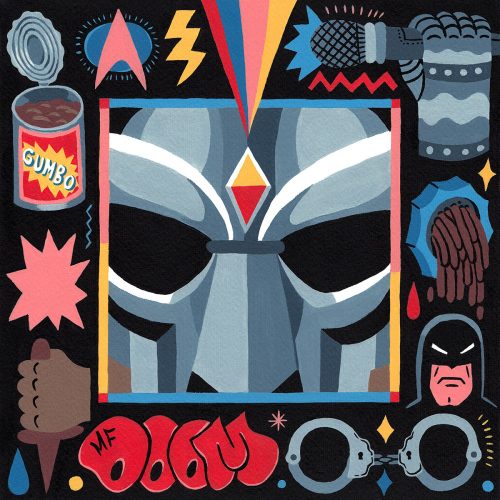 Saddo – Favorite Rapper Portraits Mosaic Collage Illustration – MF Doom