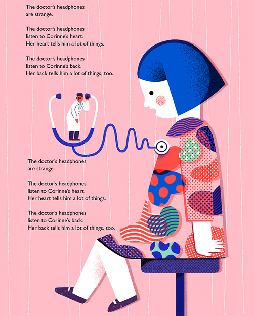 Illustrations by South Korean Artist Ahra Kwon – Heartbeat